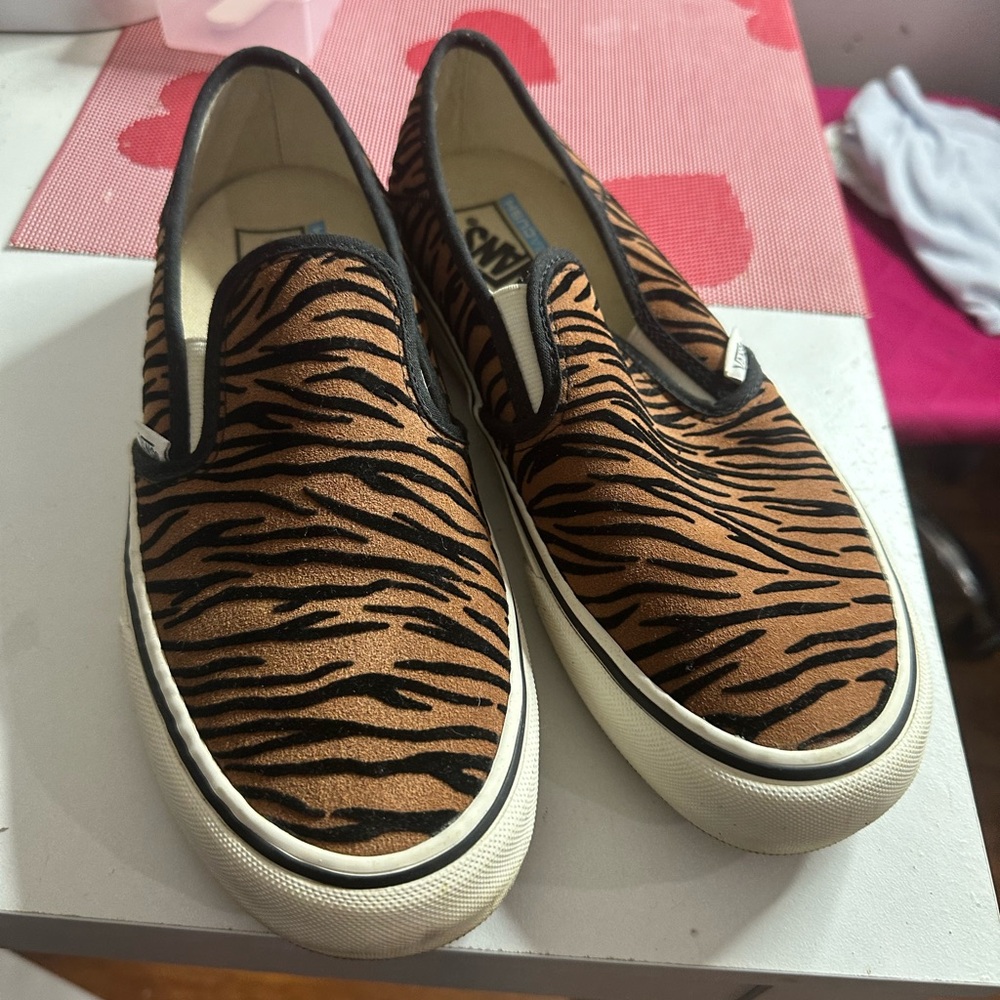 CMM Tiger Print Slip-On Sneakers
